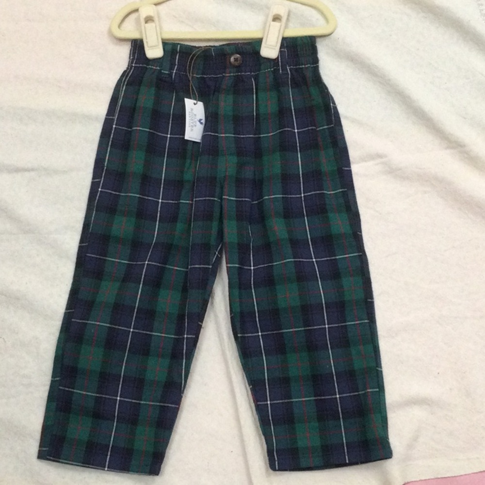 NWT Blue Rooster Jackson Pant in Green Tartan